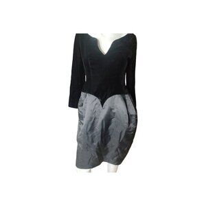 Vintage‎ Holt Renfrew Silk And Velvet Evening Dress S
